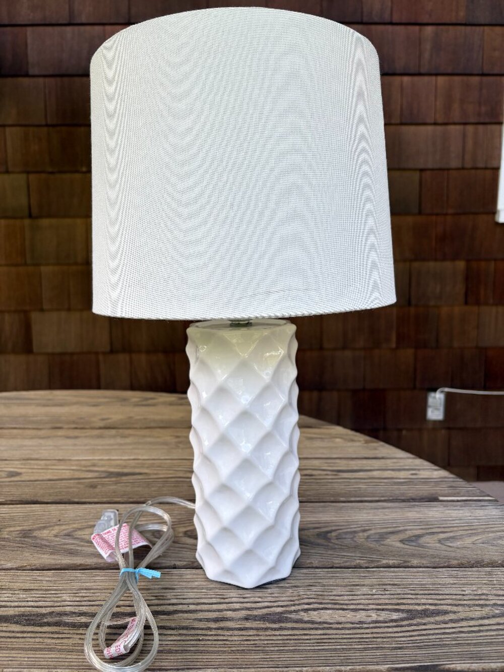 Safavieh Lighting Collection Belford White Ceramic 19" Table Lamp